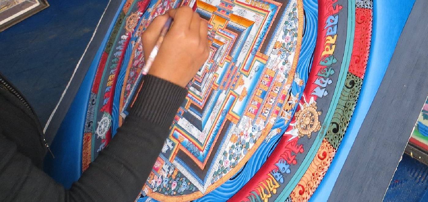 Half day Thangka Painting Class in Changunarayan